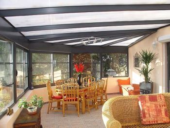 veranda toiture rayonnante polycarbonate Arthez de Bearn